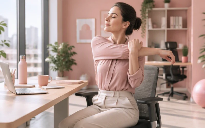 ergonomic movement breaks for desk workers